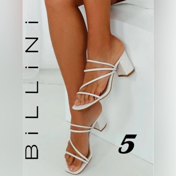 Billini - Ladies Yukon Mules Sandals - Milk Lizard. Size: 5. NIB (1750) - Picture 1 of 16